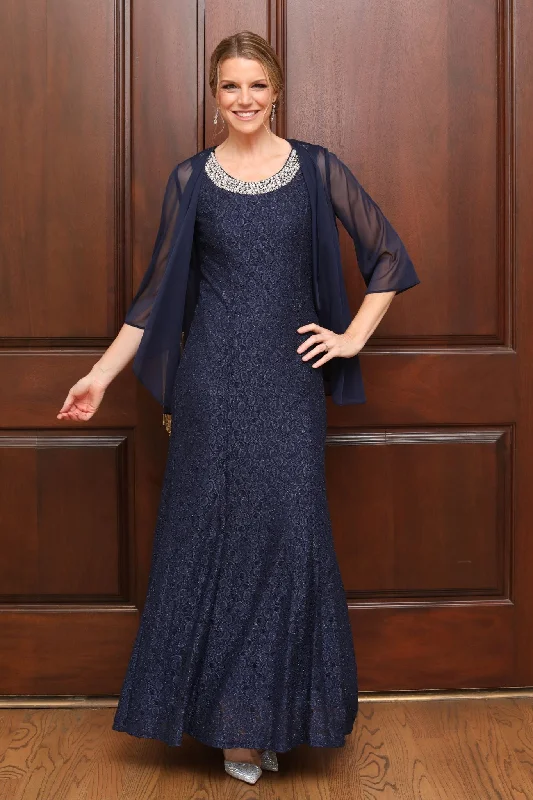 Women's Shimmering Lace Off-Shoulder Fishtail Evening Gown Mother of the Bride Dresses Women's Shimmering Lace Off-Shoulder Fishtail Evening Gown Mother of the Bride Dresses