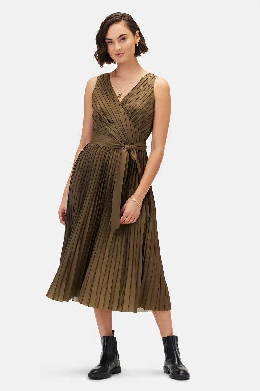 Cambria Dress - Bronzed Olive