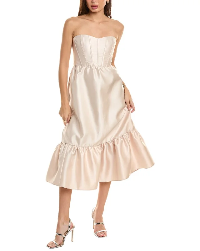 Dessy Collection Midi Corset Dress