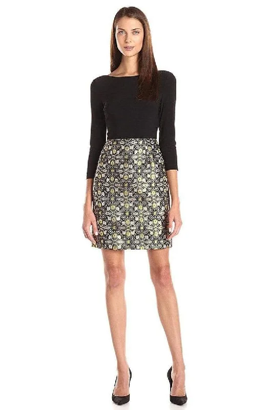 Adrianna Papell - Quarter Sleeve Geo-Print Skirt Dress 191913970SC