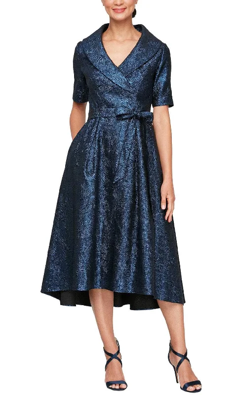 Alex Evenings 8157034 - Metallic A-Line Formal Dress