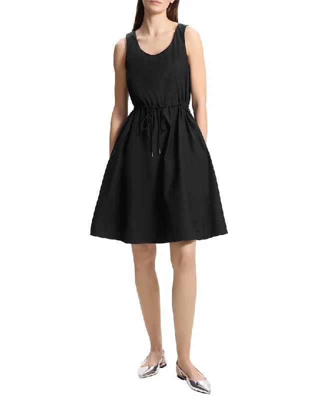 Theory Drawstring A-Line Dress
