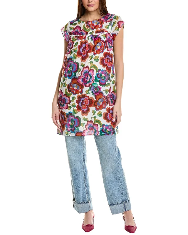 Johnny Was Calanthe Petal Sleeve Tunic Dress