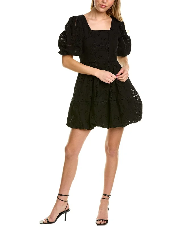 Beulah Short Sleeve Mini Dress Fashionable Boho-Chic Mini Dress