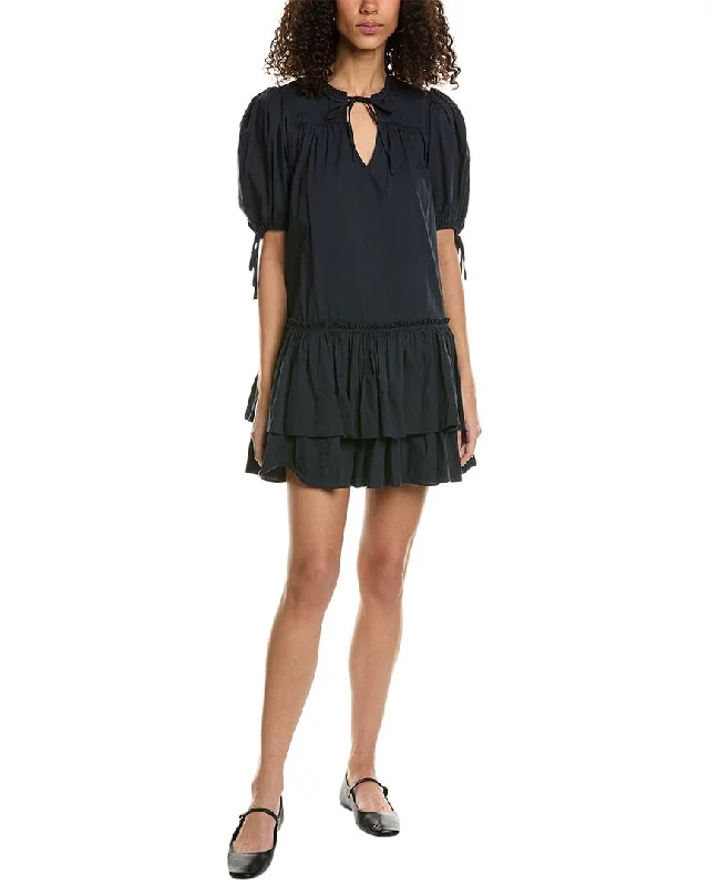 Cinq à Sept Jessalyn Mini Dress Elegant Satin Lace Mini Dress