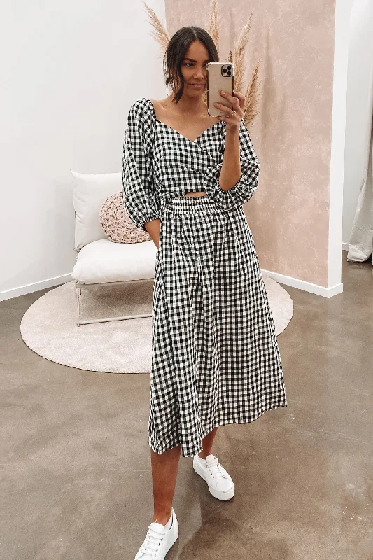Dilan Midi Dress Black Cozy T-shirt Midi Dress