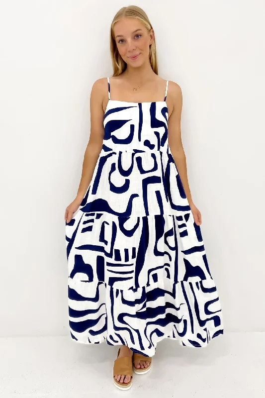 Flynn Midi Dress Lisbon Fashionable Floral Embroidery Midi Dress