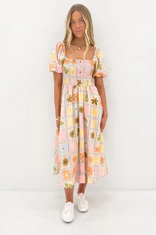 Hamish Midi Dress Island Life Fashionable Shift Midi Dress