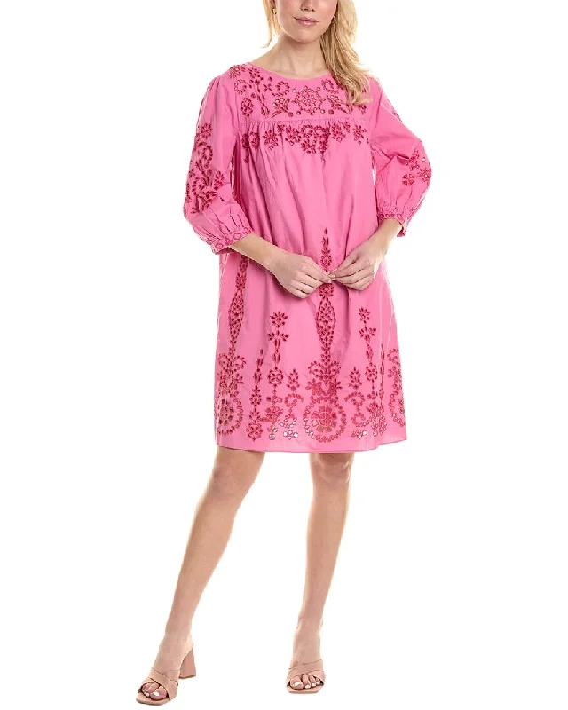 Johnny Was Primrose Mini Dress Stylish Ribbed Mini Dress