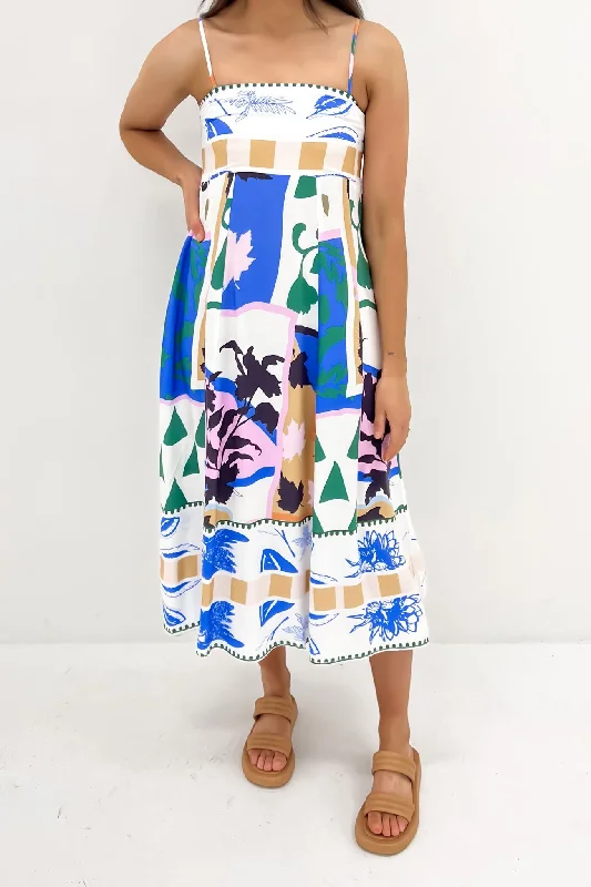 Jolie Midi Dress Multi Comfortable Short Sleeve Midi Dress