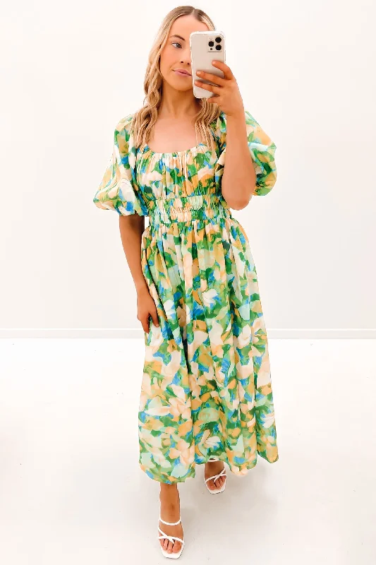 Mael Midi Dress Multi Comfortable Draped Midi Dress