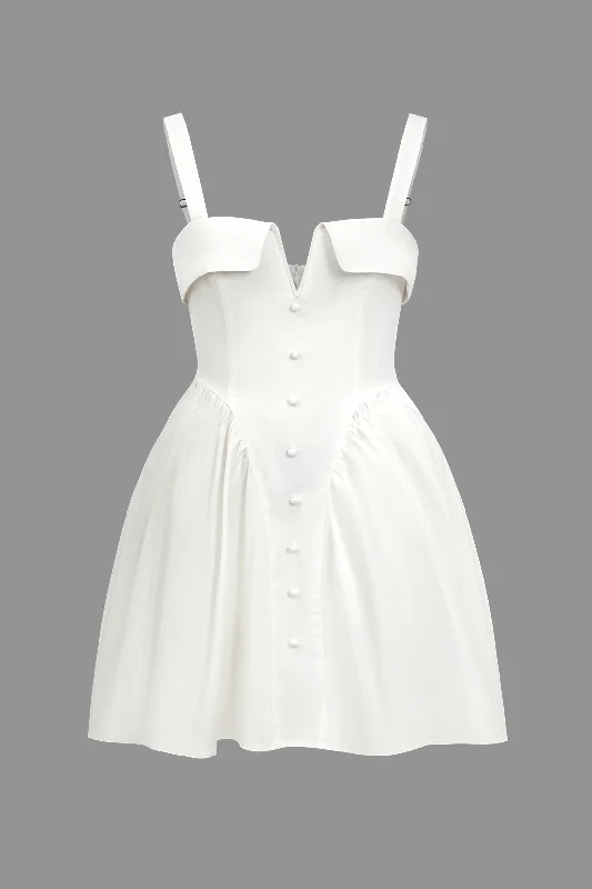 Plus Size Solid Strap Mini Dress Trendy Lace Mini Dress