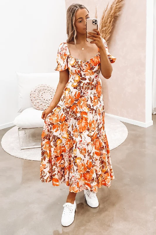 Petra Midi Dress Multi Cozy T-shirt Midi Dress