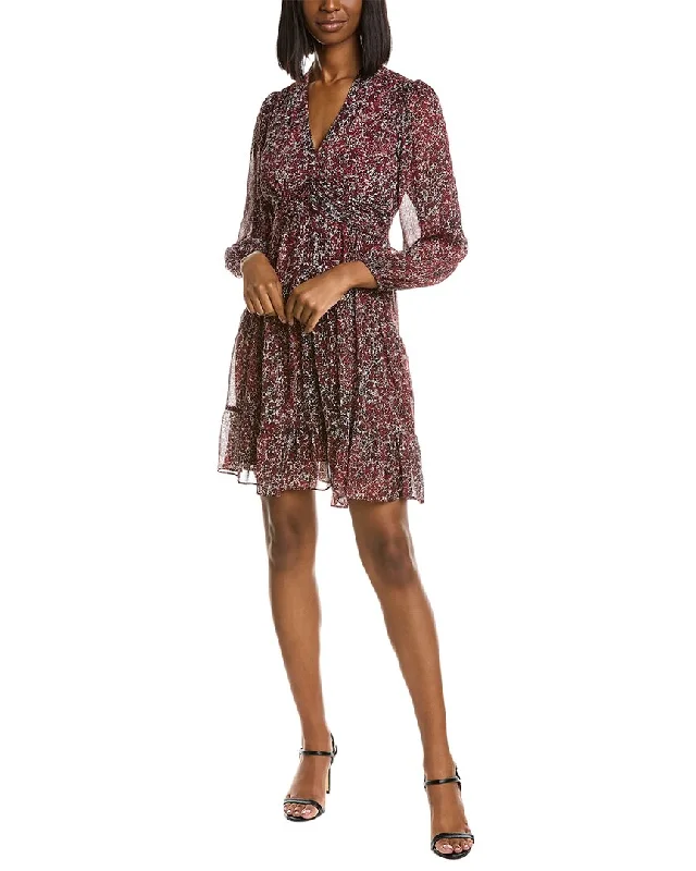 Taylor Ruched Mini Dress Elegant Silk Mini Dress