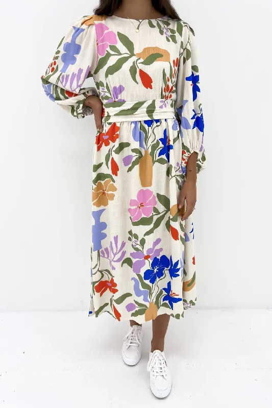 Travis Midi Dress Moorea Cozy Wide Strap Midi Dress