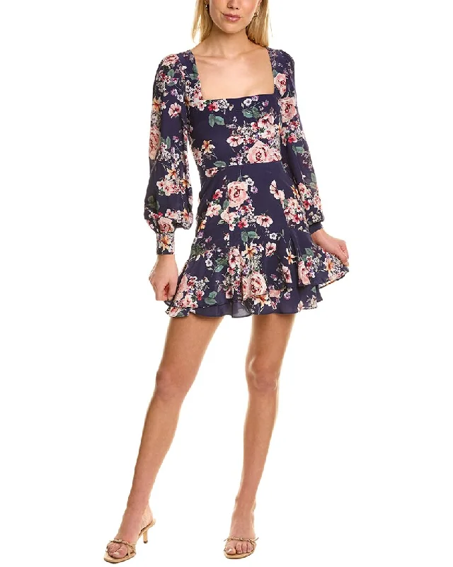 YUMI KIM Hey Jude Mini Dress Trendy Wraparound Mini Dress