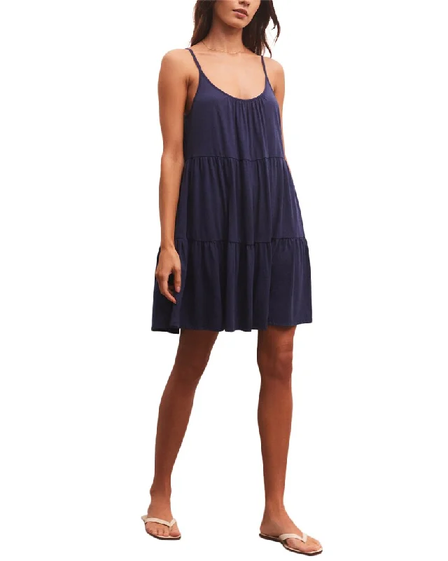 Z SUPPLY Mari Knit Mini Dress Cozy T-Shirt Mini Dress