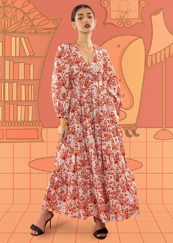 Bloom Maxi Dress Fashionable Maxi Dress with Fringe