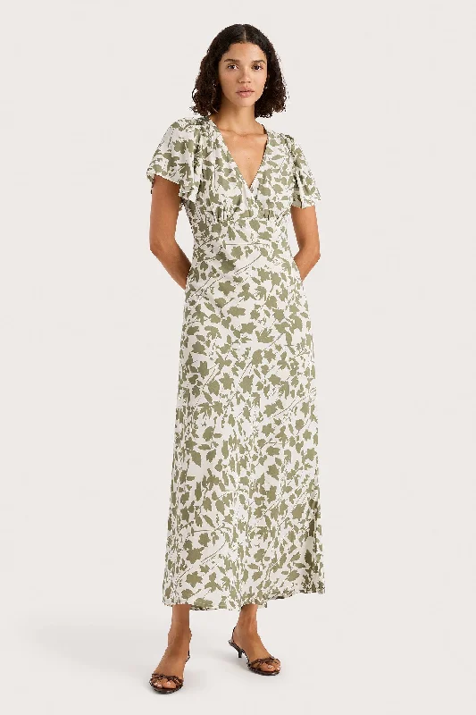 BODA MAXI DRESS - POPULAR SAGE Comfortable Pleated Maxi Dress