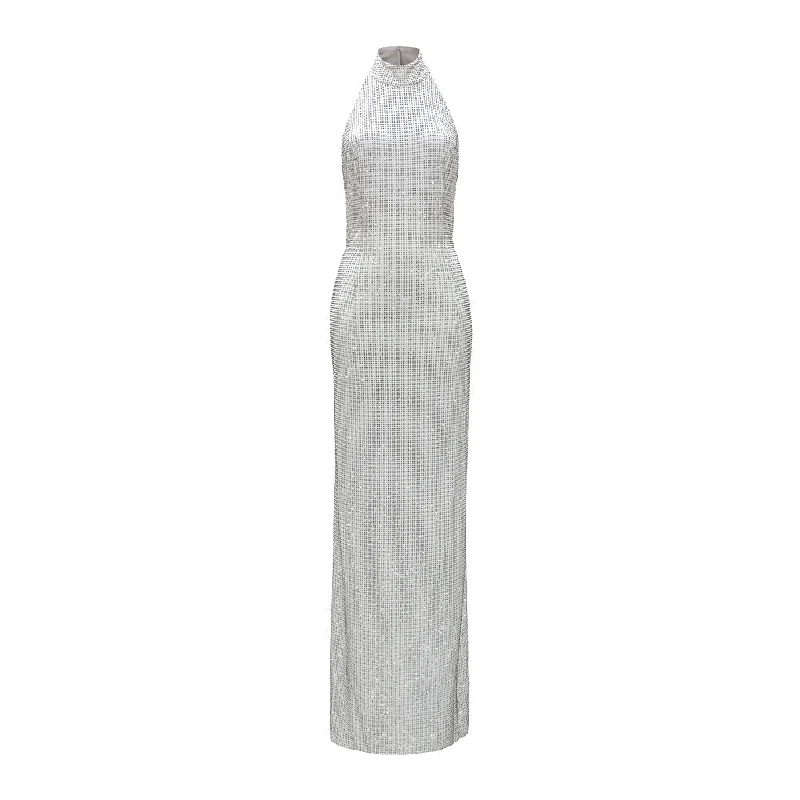 crystal maxi dress Casual Maxi Dress with Pockets