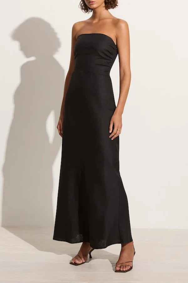 DAS FLORES MAXI DRESS - BLACK