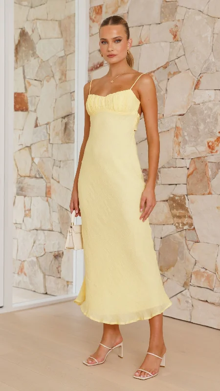 Galina Maxi Dress - Yellow