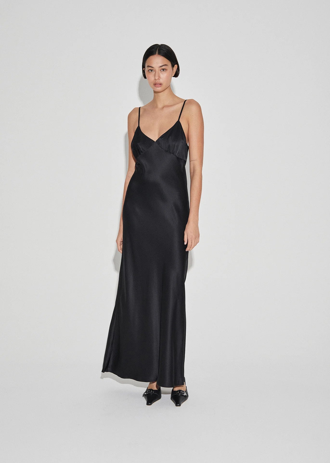 90'S IT GIRL MAXI DRESS - BLACK