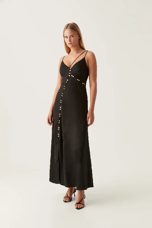 Riddle Button Down Maxi Dress Classic Strapless Maxi Dress