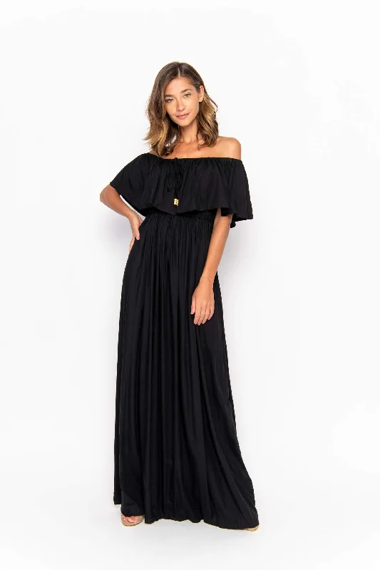 Safia, Plain, Maxi Dress