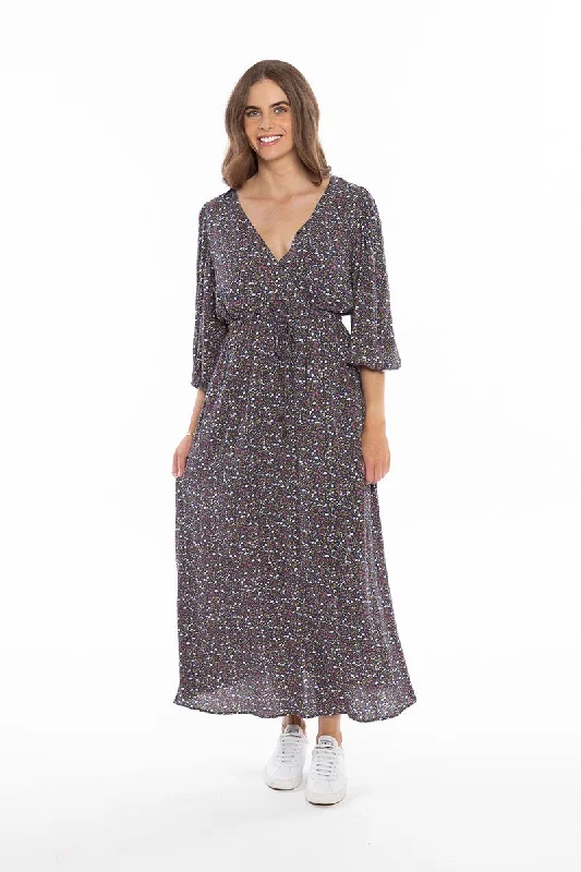 Seeking Lola Encompassed Maxi Dress - Marine Sprig