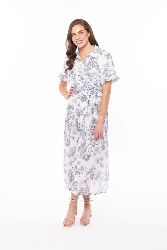 Seeking Lola J'Adore Maxi Dress - Floral Sketch