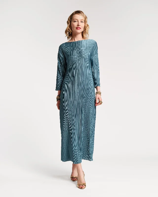 Slinky Pleated Maxi Dress Elegant Sleeveless Maxi Dress