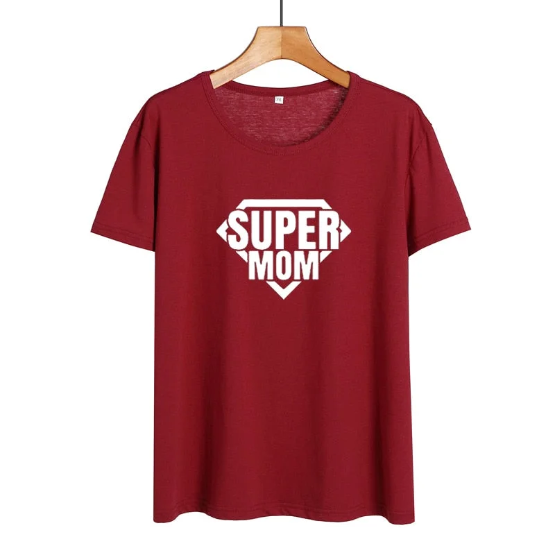 2019 New Summer Cotton T-shirt Women Tops Super Mom Slogan New Mother Gift Fashion Mom T Shirt Funny Momlife Saying Tshirt Mesh Fabric Canvas Fabric Denim Fabric 2019 New Summer Cotton T-shirt Women Tops Super Mom Slogan New Mother Gift Fashion Mom T Shirt Funny Momlife Saying Tshirt Mesh Fabric Canvas Fabric Denim Fabric