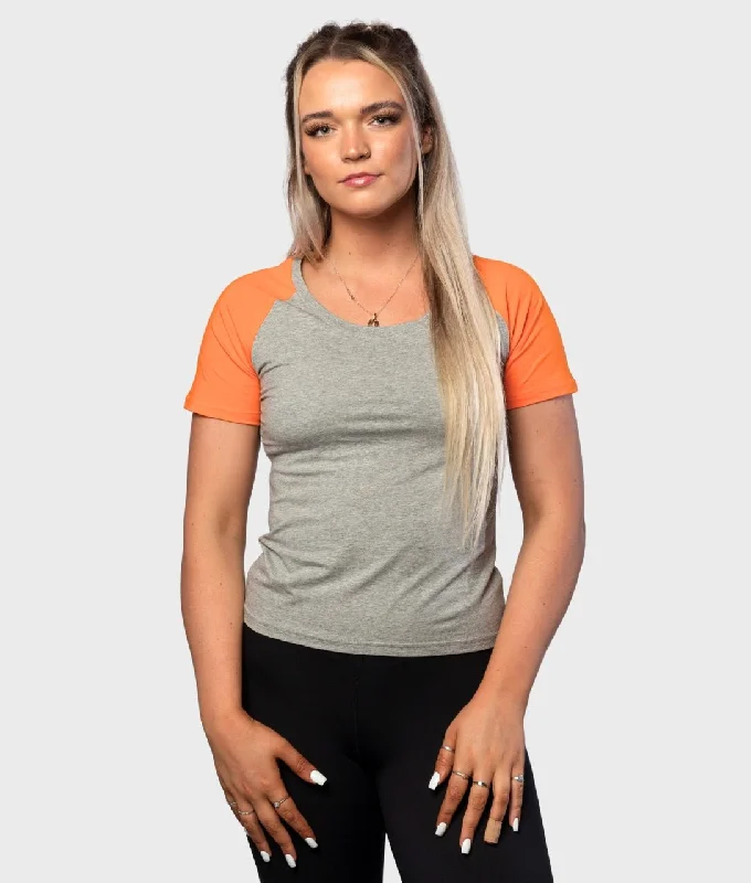CORE T-Shirt [Grey/Orange] Elegant Classic Vintage