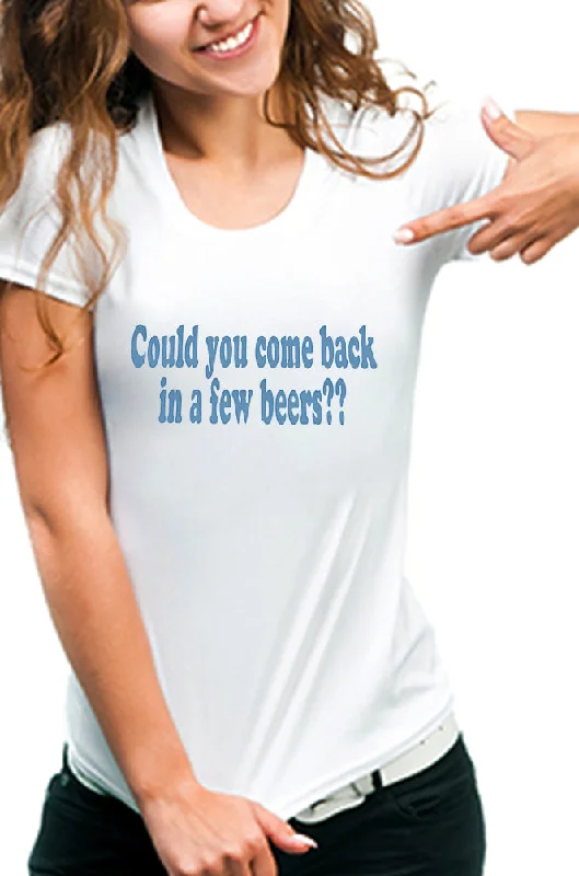 Could You Come Back Girls T-Shirt Mesh Fabric Canvas Fabric Denim Fabric
