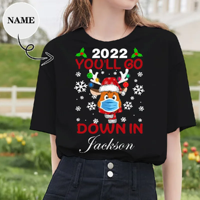 Custom Name 2022 You'll Go Tee Put Your Photo on Shirt Unique Design Women's All Over Print T-shirt V-Neck T-Shirt Long Sleeve Cotton Custom Name 2022 You'll Go Tee Put Your Photo on Shirt Unique Design Women's All Over Print T-shirt V-Neck T-Shirt Long Sleeve Cotton