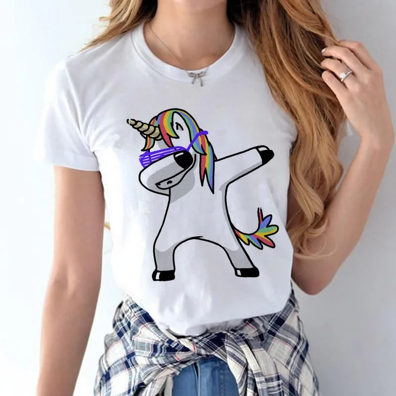 Dabbing Animal T-Shirt Graphic Embroidered Appliqued