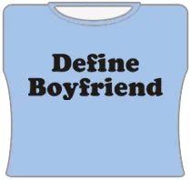 Define Boyfriend Girls T-Shirt (Lt Blue) Lace Blend Ribbed Blend Corduroy Blend