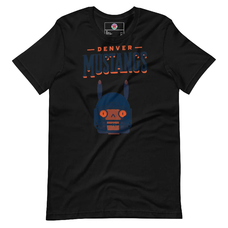 Denver Mustangs H Unisex t-shirt Zippered Front Buttoned Front Snap Front