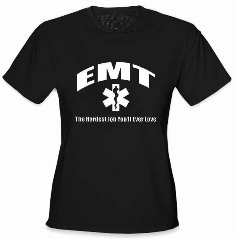 EMT The Hardest Job Girls T-Shirt