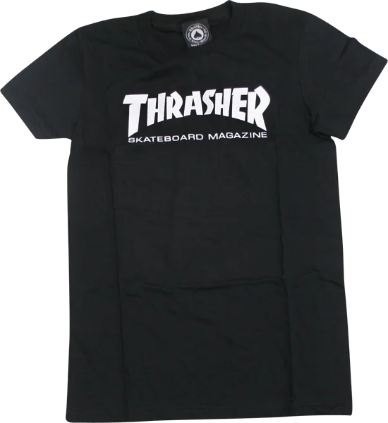 Thrasher Mag Logo Girls T-Shirt - Size: LARGE Black Mesh Fabric Canvas Fabric Denim Fabric Thrasher Mag Logo Girls T-Shirt - Size: LARGE Black Mesh Fabric Canvas Fabric Denim Fabric