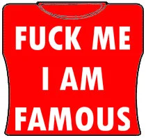 F*ck Me Im Famous Girls T-Shirt (Red)