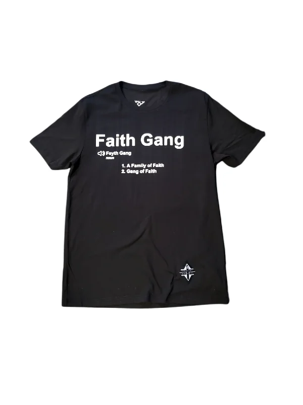 Faith Gang Definition T-Shirt ( multiple color option) Zippered Front Buttoned Front Snap Front Faith Gang Definition T-Shirt ( multiple color option) Zippered Front Buttoned Front Snap Front