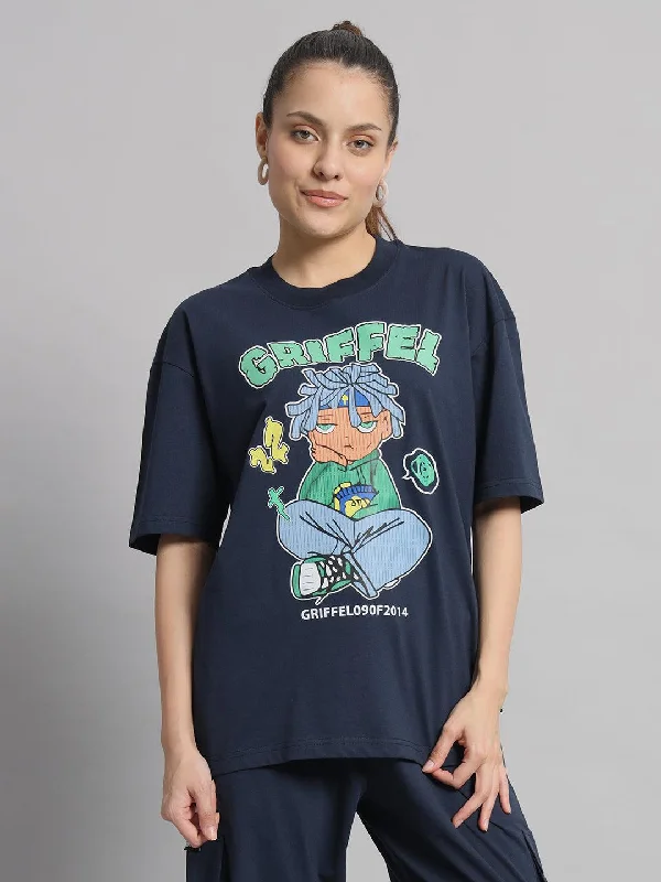 GRIFFEL Oversized T-shirt Zippered Front Buttoned Front Snap Front