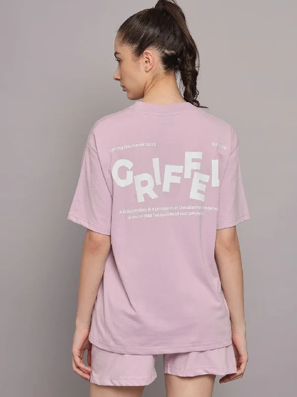 HALLUCINATION Oversized T-shirt Fleece Nylon Spandex