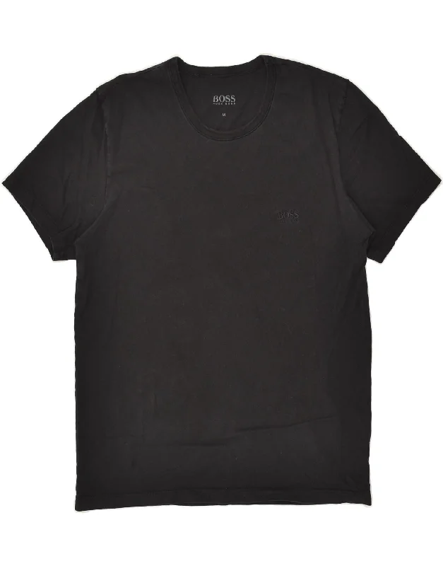 HUGO BOSS Womens T-Shirt Top UK 12 Medium Black Cotton Jersey Fabric Tulle Fabric Batik Fabric HUGO BOSS Womens T-Shirt Top UK 12 Medium Black Cotton Jersey Fabric Tulle Fabric Batik Fabric