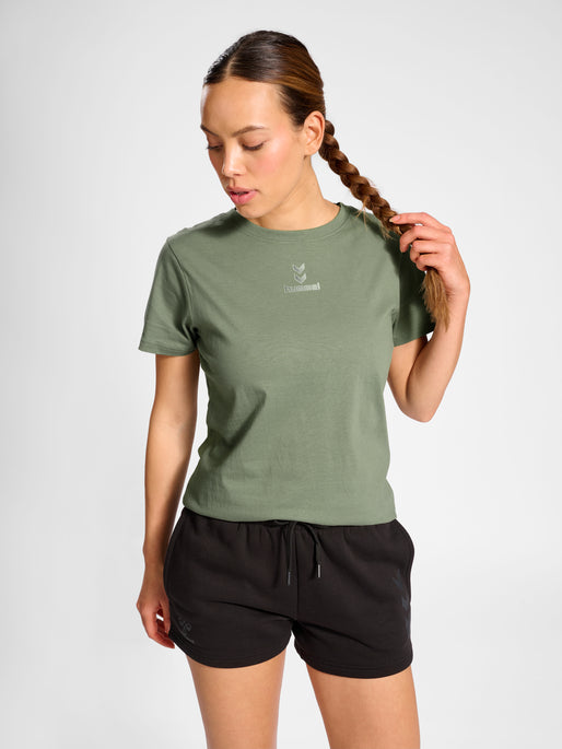 Hummel Women's Active Chevrons Co Short Sleeve Tee