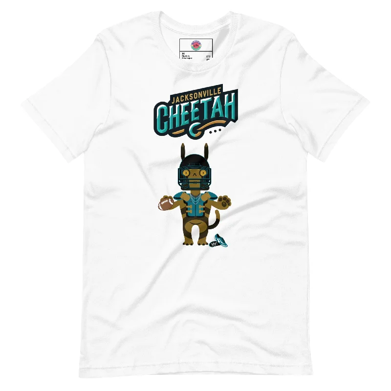 Jacksonville Cheetah F Unisex t-shirt Wool Fabric Cashmere Fabric Tweed Fabric