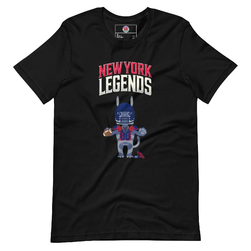 New York Legends F Unisex t-shirt V-Neck T-Shirt Long Sleeve Cotton