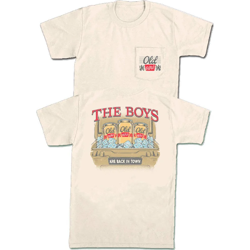 Old Row Back in Town SS Pocket Tee Handmade Hand-knitted Hand-woven